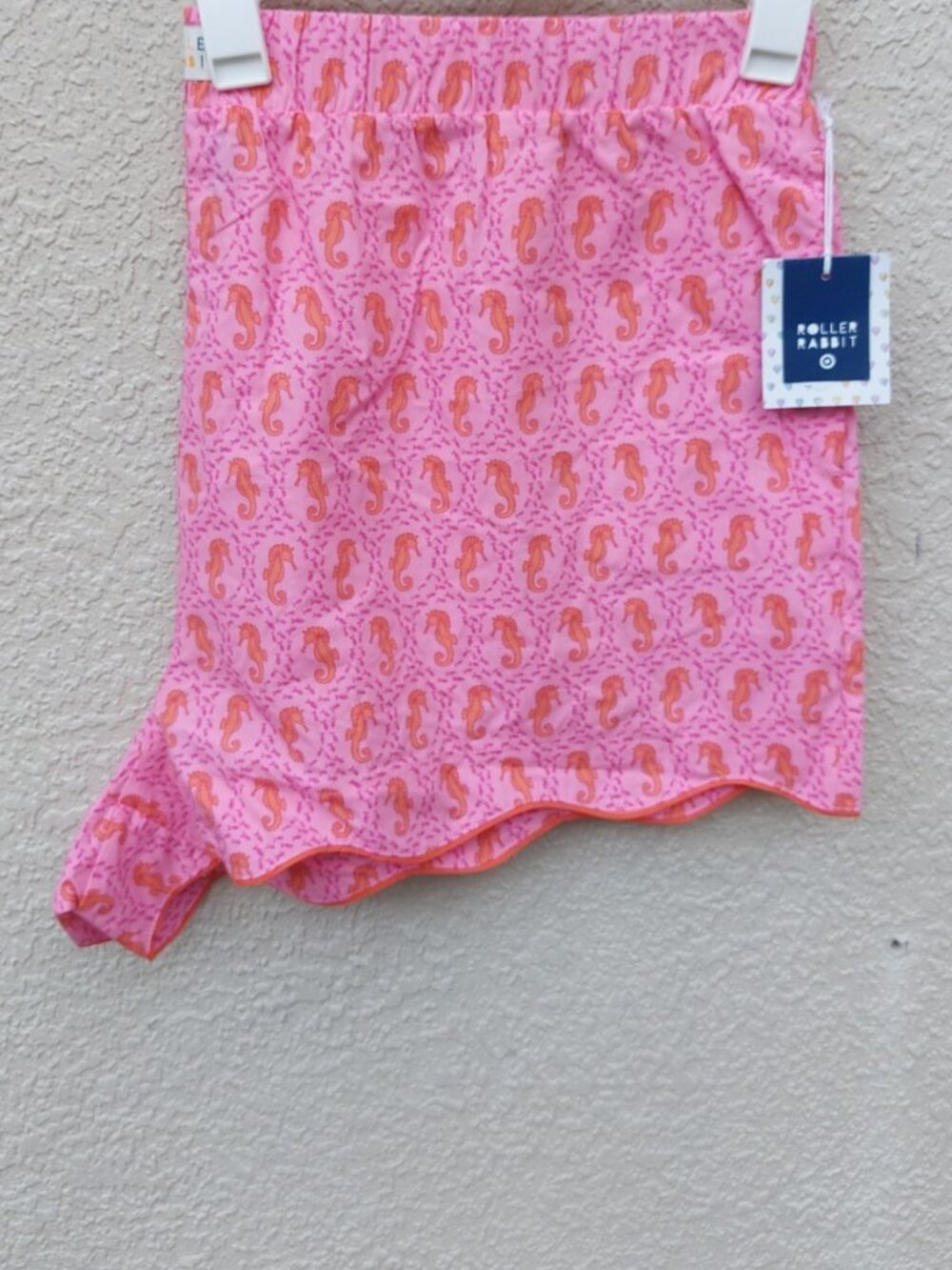NWT Roller Rabbit x Target Pink & Orange Seahorse Pajama Boxer Shorts Sz 3X